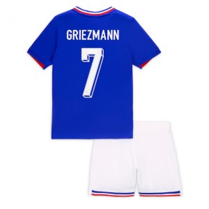 Fotbalové Dres Francie Antoine Griezmann #7 Dětské Domácí Oblečení ME 2024 Krátký Rukáv (+ trenýrky)